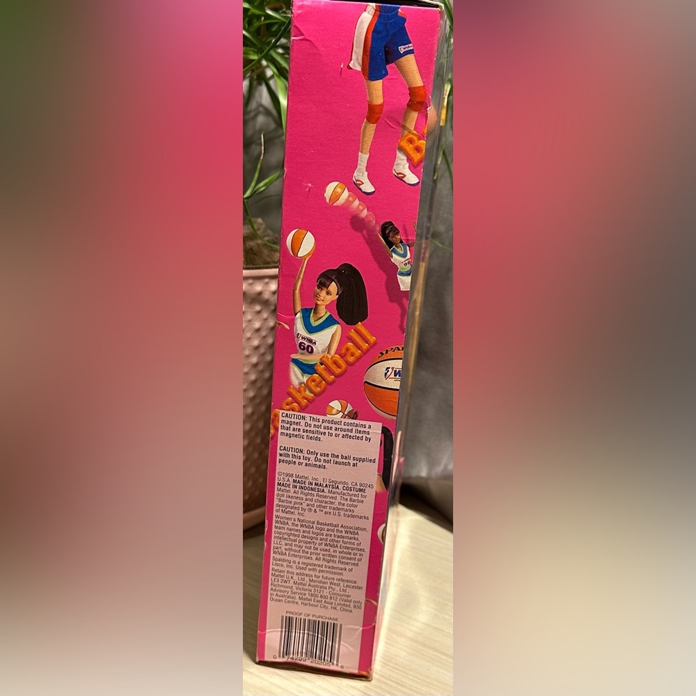 90s WNBA Barbie Doll with Basketball Hoop - NIB - Picture 5 of 5